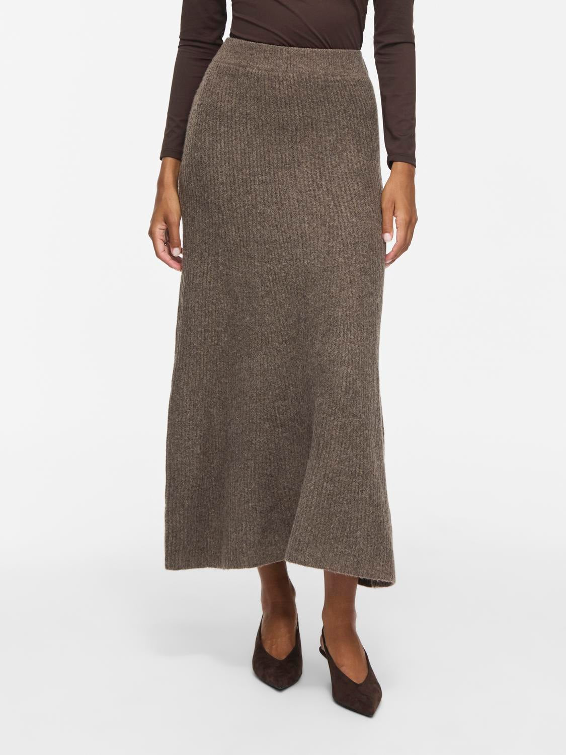 VIKACHEL Midi Skirt - Falcon - VERO MODA & VILA Bergvik